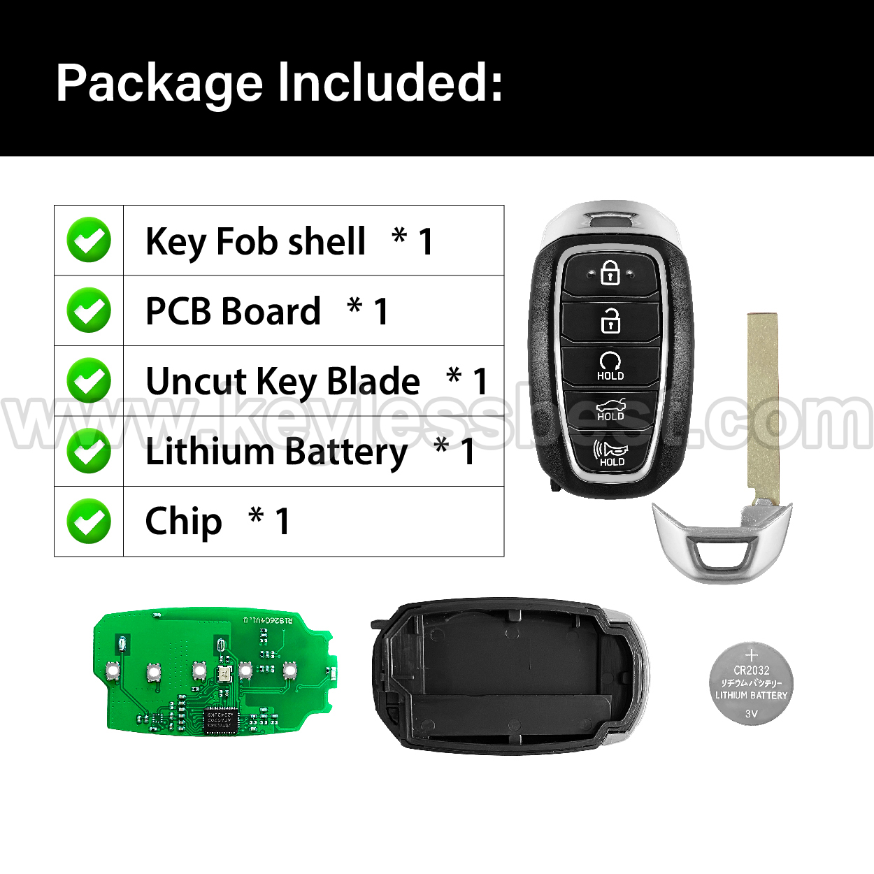 2020-2023 Hyundai Elantra / Hybrid / 5 Buttons Keyless Entry Remote / NYOMBEC5FOB2004 / 6A - Image 6
