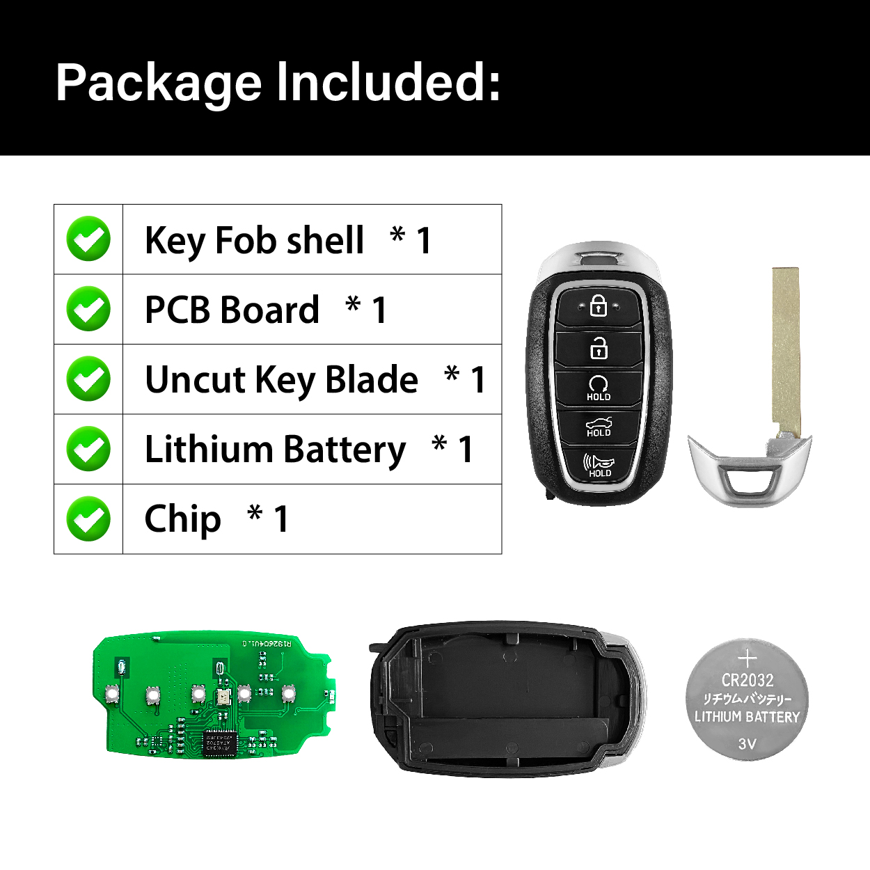 2021-2023 Hyundai Elantra / 5 Buttons Keyless Entry Remote / NYOMBEC5FOB2004 / PN:95440-IB000 / 6A - Image 6