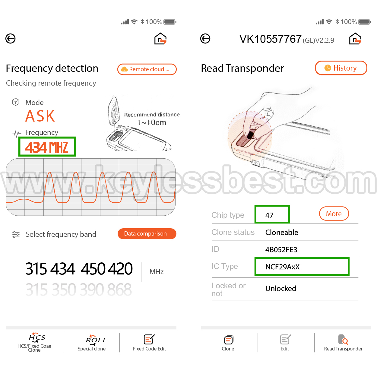 2019-2020 Kia Niro / 4 Buttons Keyless Entry Remote / TQ8-FOB-4F24 / PN:95440-G5010 - Image 5