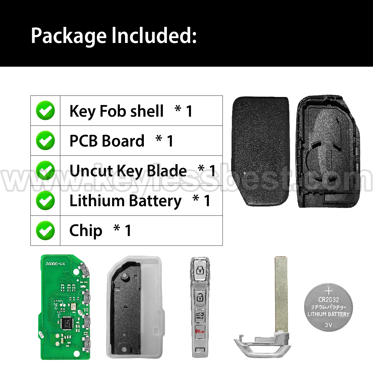 2019-2020 Kia Niro / 4 Buttons Keyless Entry Remote / TQ8-FOB-4F24 / PN:95440-G5010 - Image 6