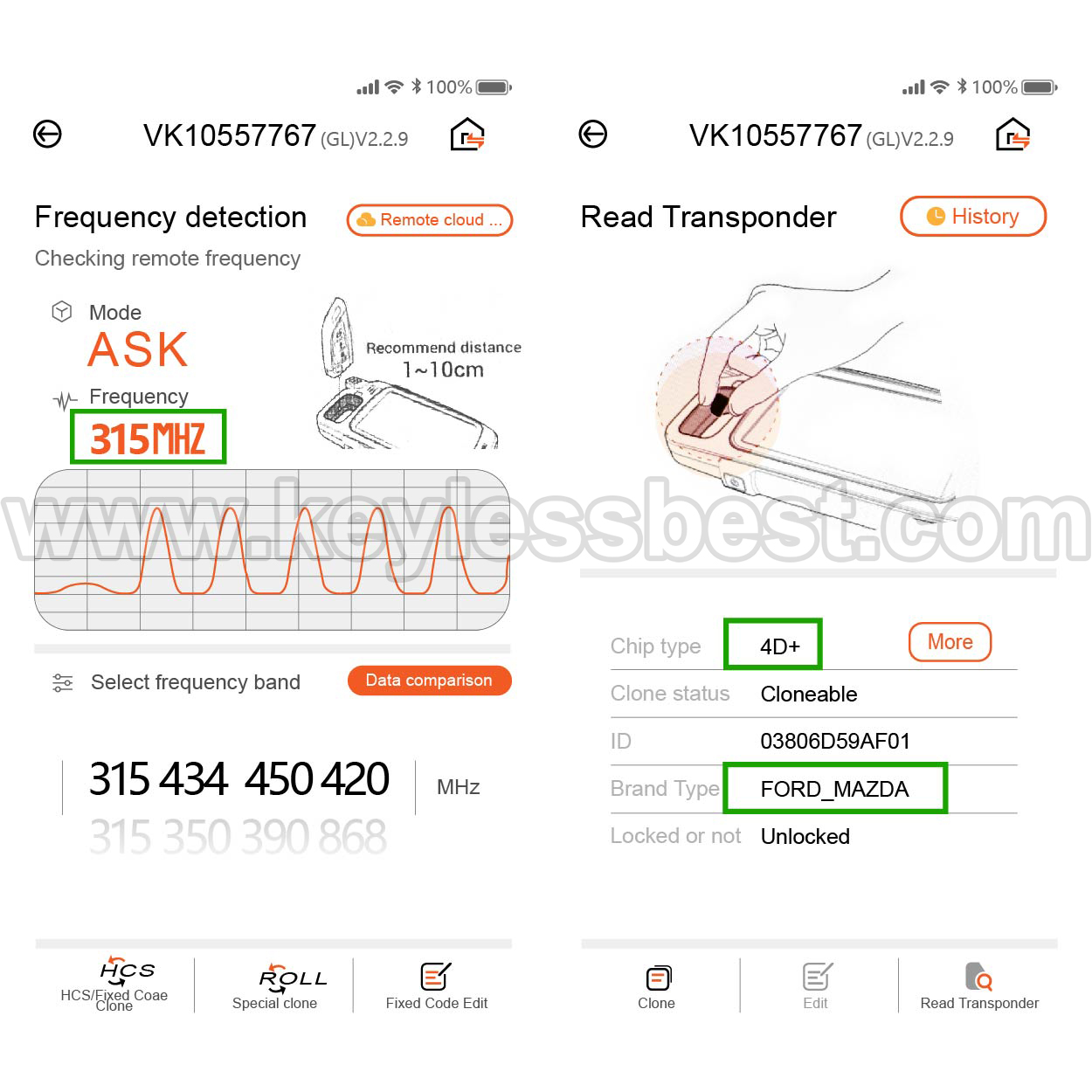 2006-2019 Ford Lincoln Mercury C-Max Escape Focus Transit Transit Connect F350 Fiesta Edge Expedition Explorer Five Hundred Flex Freestyle Fusion Mustang Taurus MKS MKX MKZ Zephyr Mariner Milan Sable / 4 Buttons Keyless Entry Remote / OUCD6000022 / PN: 164-R8046, 164-R8126 / 4D63 80Bit - Image 5