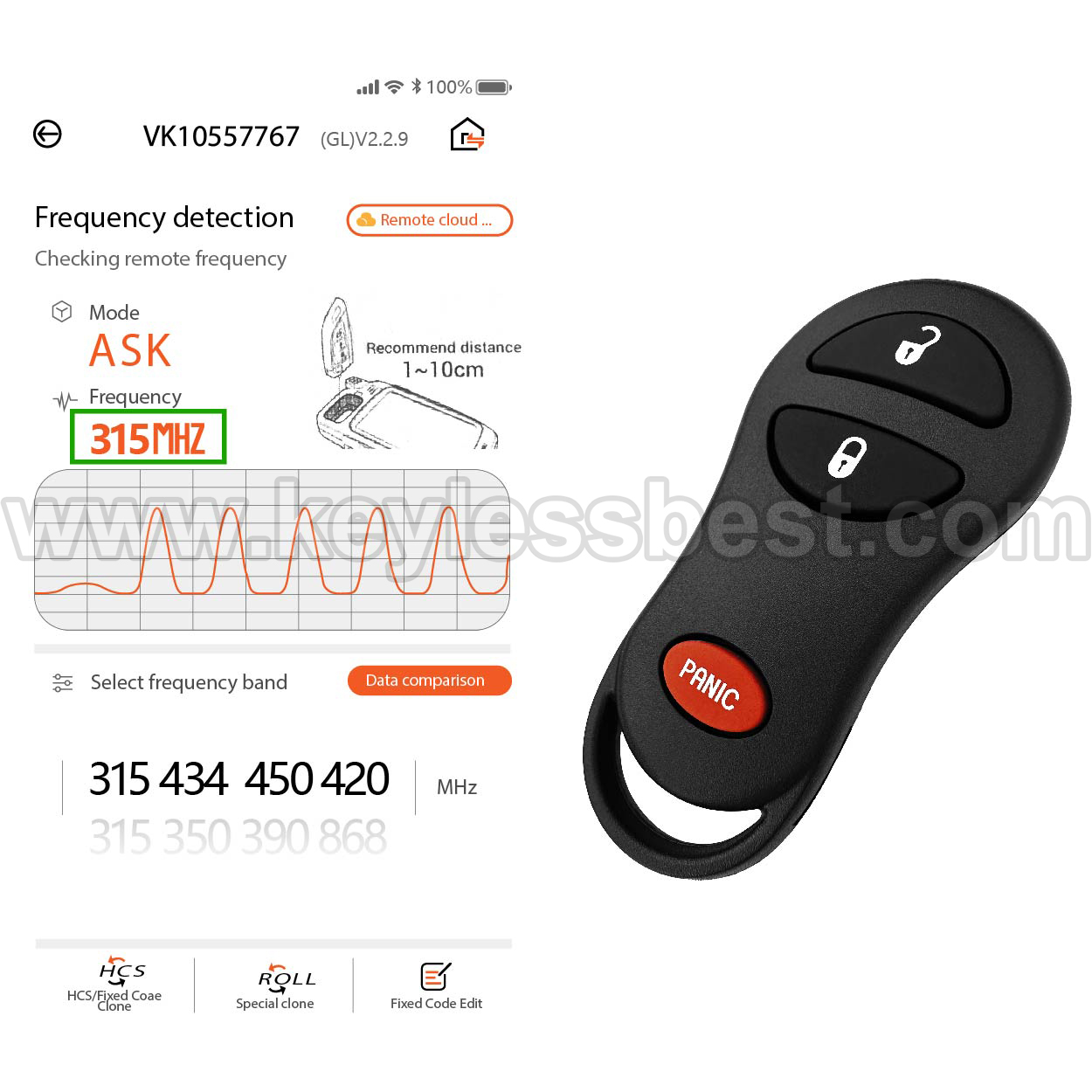 1998-2008 Chrysler Dodge Jeep Plymouth Crossfire Grand Voyager Town and Country Voyager Caravan Dakota Durango Grand Caravan Ram 1500 Ram 2500 Ram 3500 Ram 4500 Ram 5500 Viper Grand Cherokee Grand Voyager Prowler Voyager / 3 Buttons Keyless Entry Remote / GQ43VT17T / PN: 04686481AB - Image 5