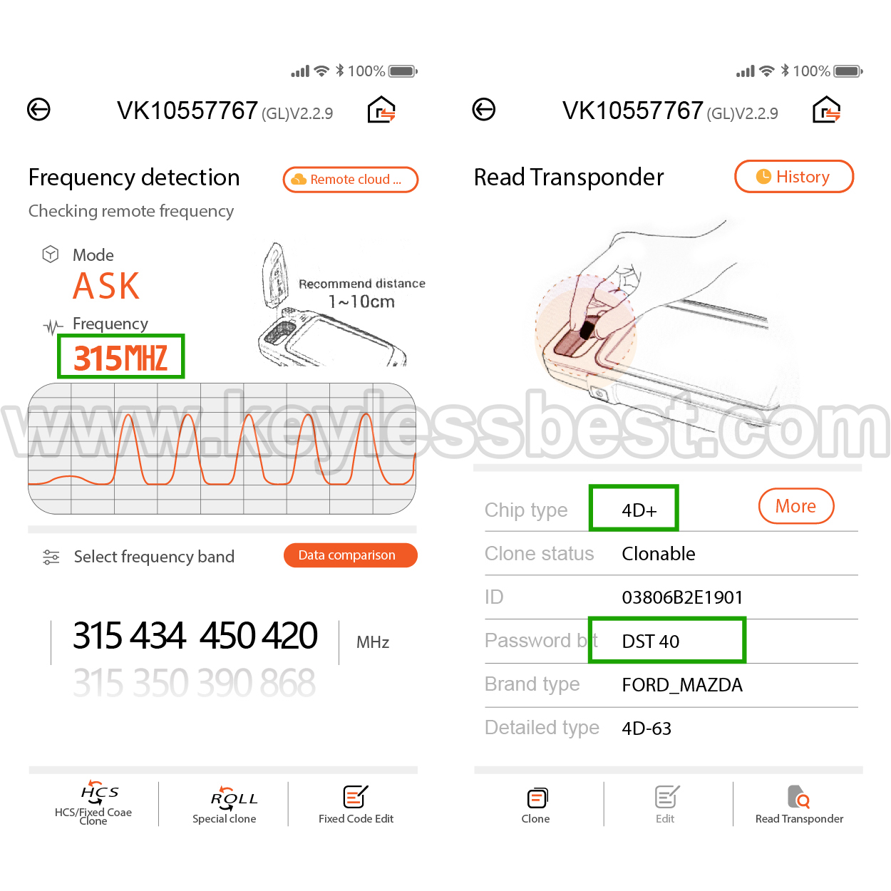 2011-2019 Ford C-Max Escape Focus Fiesta Transit Transit Connect Expedition Explorer Flex Taurus / 4 Buttons Keyless Entry Remote / CWTWB1U793 / PN: 5922964, 164-R8046, 164-R7976 / 4D63 80Bit - Image 5