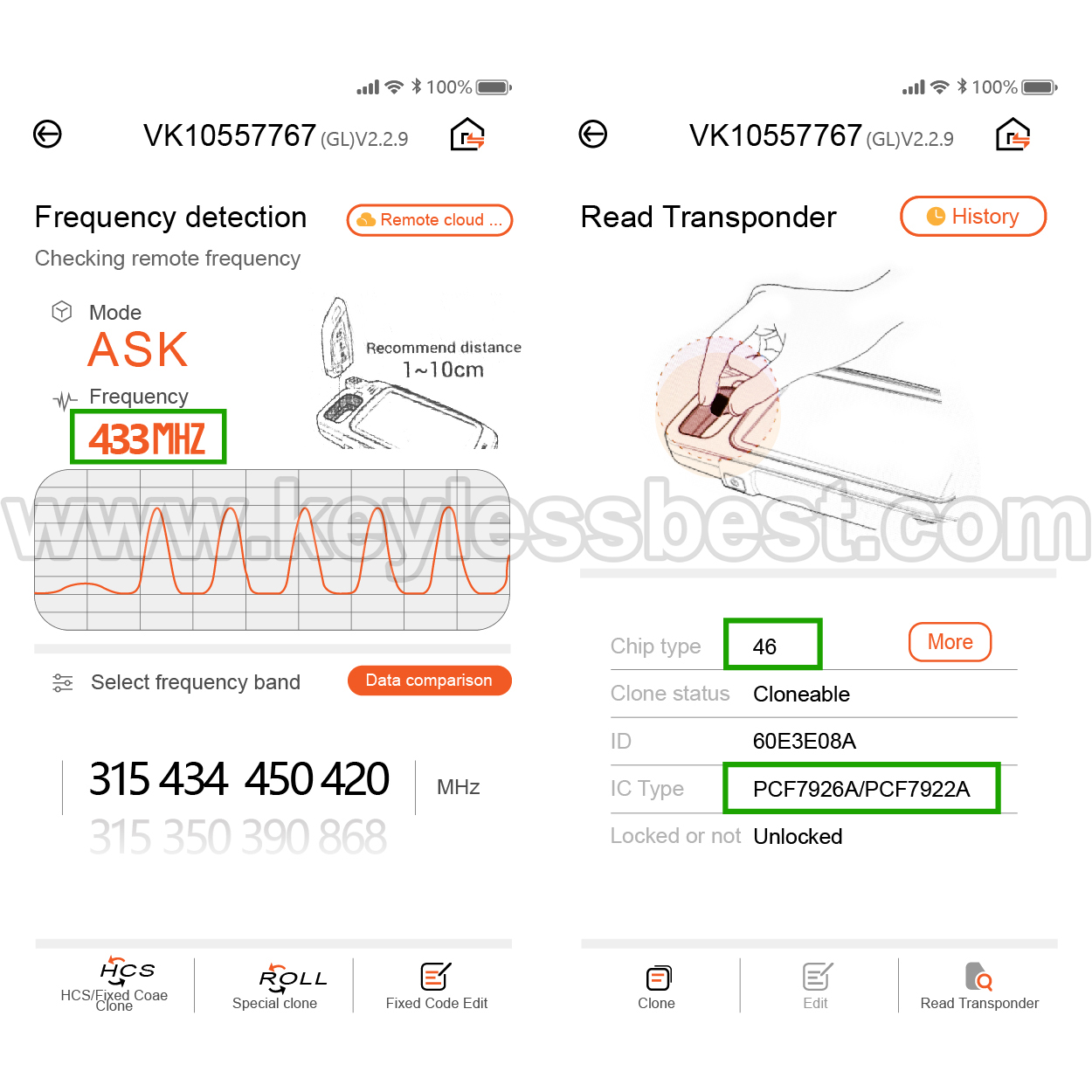 2012-2016 Dodge Dart / 4 Buttons Keyless Entry Remote / M3N32297100 / PN:56046773AA / 46 - Image 5