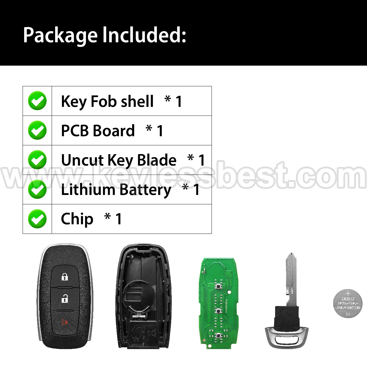 2022-2025 Nissan Kicks Rogue Pathfinder Ariya / 3 Buttons Keyless Entry Remote / KR5TXPZ1 / PN:285E3-5MR1B - Image 6