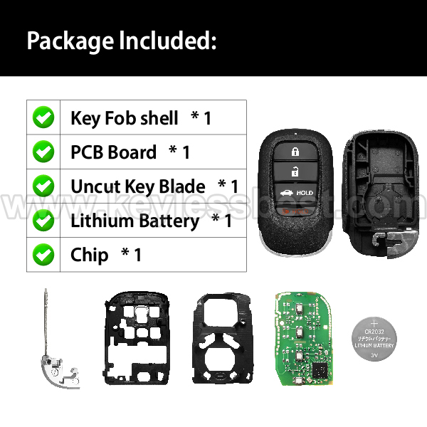 2022-2024 Honda Civic / 4 Buttons Keyless Entry Remote / KR5TP-4 / PN:72147-T20-A01 - Image 6