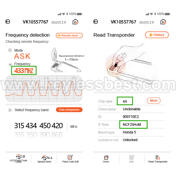 2023-2024 Honda CR-V CR-V Hybrid HR-V Pilot / 5 Buttons Keyless Entry Remote / KR5TP-4 / PN: 72147-T43-A11 72147-3A0-A01 - Image 5