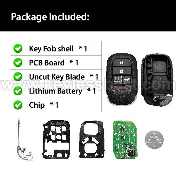 2023-2024 Honda CR-V CR-V Hybrid HR-V Pilot / 5 Buttons Keyless Entry Remote / KR5TP-4 / PN: 72147-T43-A11 72147-3A0-A01 - Image 6