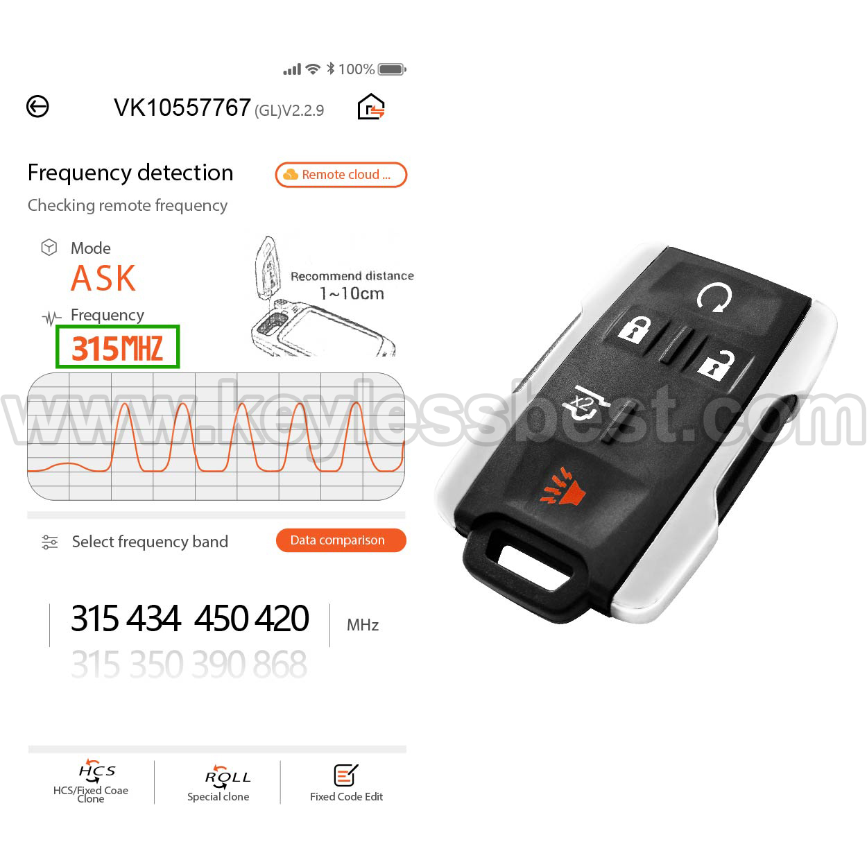 2014 - 2019 Chevrolet GMC Colorado Silverado Suburbant Tahoe Canyon Sierra Yukon / 5 Buttons Keyless Entry Remote / M3N32337100 / PN: 13577771, 13580081 - Image 5