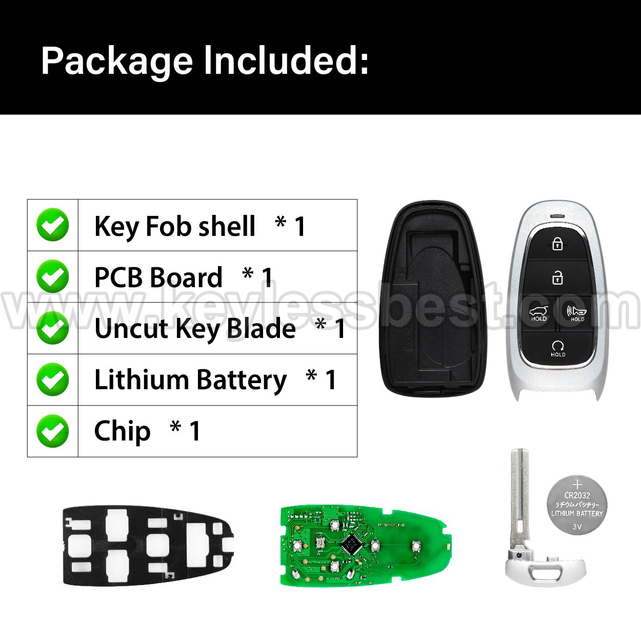 2021-2023 Hyundai Santa FE / 5 Buttons Keyless Entry Remote / TQ8-FOB-4F27 / PN:95440-S1530 / 47 - Image 6