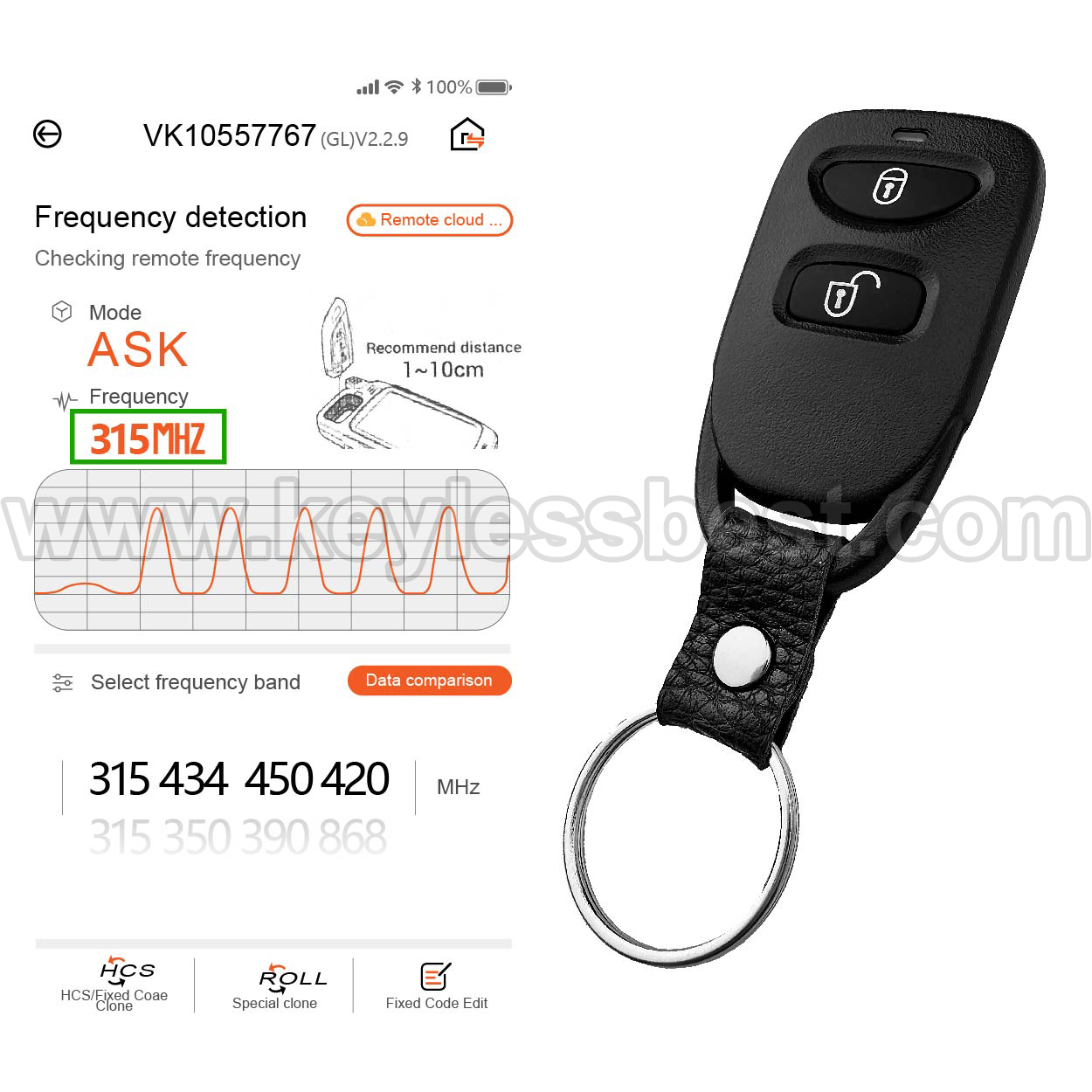 2005-2009 Hyundai Tucson / 3 Buttons Keyless Entry Remote / OSLOKA-320T OSLOKA-110T / PN:95430-2E200 - Image 5