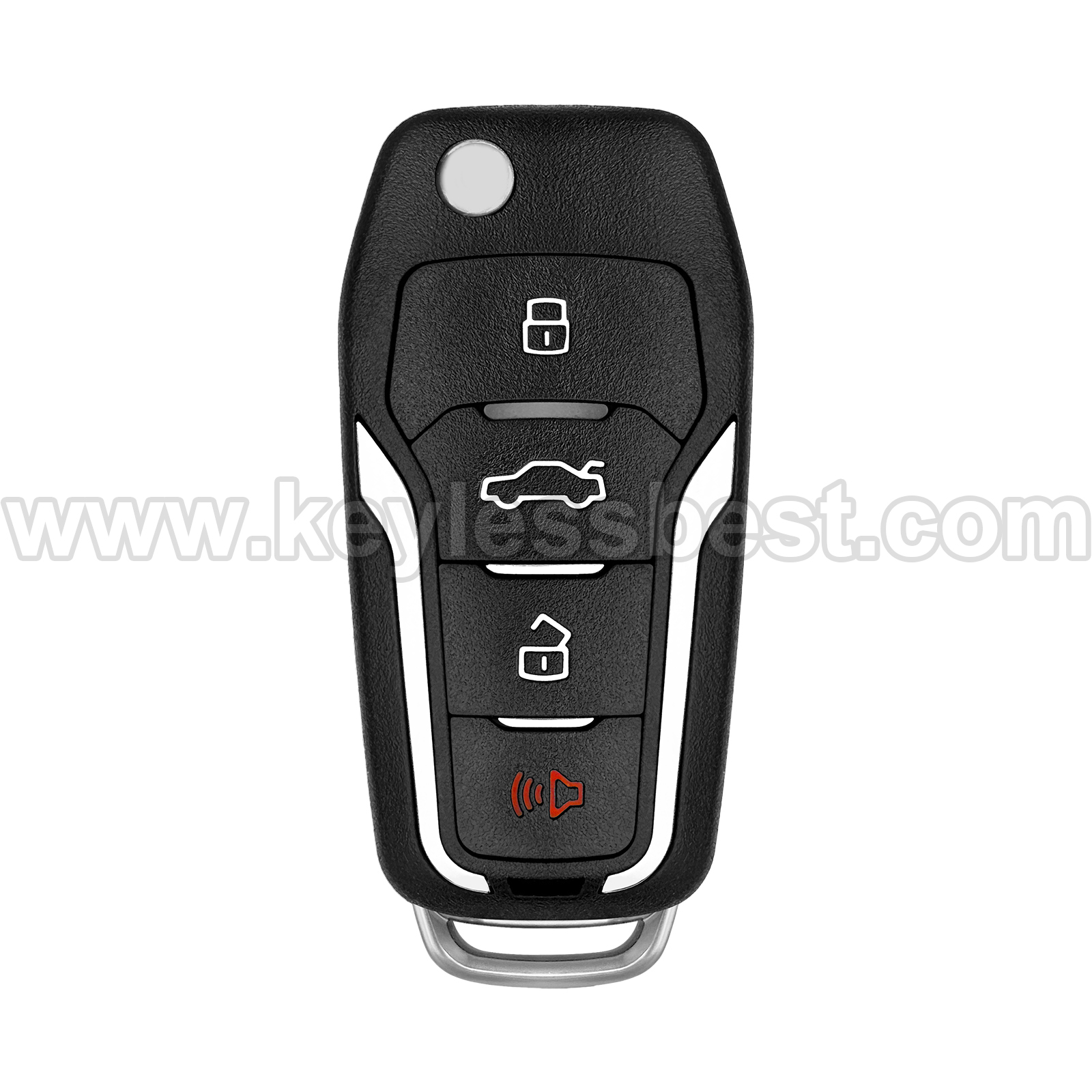 2000 - 2015 Ford Lincoln Mercury Mazda / 4 Buttons Keyless Entry Remote / CWTWB1U331, CWTWBIU331, CWTWB1U322, CWTWBIU322, CWTWB1U345, GQ43VT11T / PN: 5912512, 164-R8073, 5913441, 5925871 / 4D63 80Bit