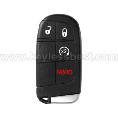 2017-2021 JEEP COMPASS (New Body Style) / 4 Buttons Keyless Entry Remote / M3N-40821302 / PN:68250341 / 68250341AB / 4A