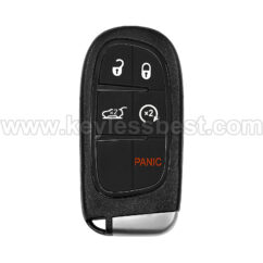 2014 - 2021 Jeep Cherokee / 5 Buttons Keyless Entry Remote / GQ4-54T / PN: 68141580AG, 68141580AB, 68141580AC, 68141580AD, 68141580AE, 68141580AF / 4A