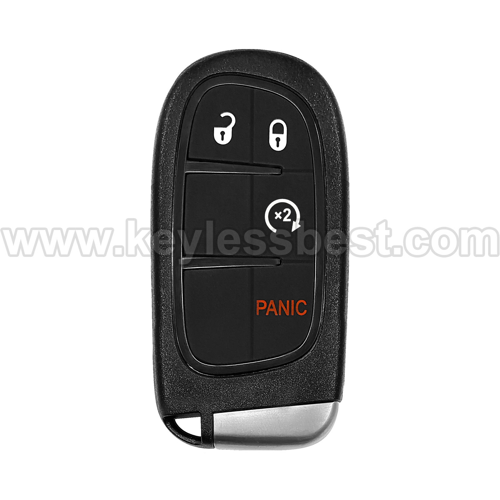 2014-2021 Jeep Cherokee / 4 Buttons Keyless Entry Remote / GQ4-54T / PN: 68105078AC / 68105078AJ / 4A
