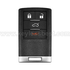 2008-2015 Cadillac CTS DTS STS / 4 Buttons Keyless Entry Remote / M3N5WY7777A / PN: 25946298 / 46