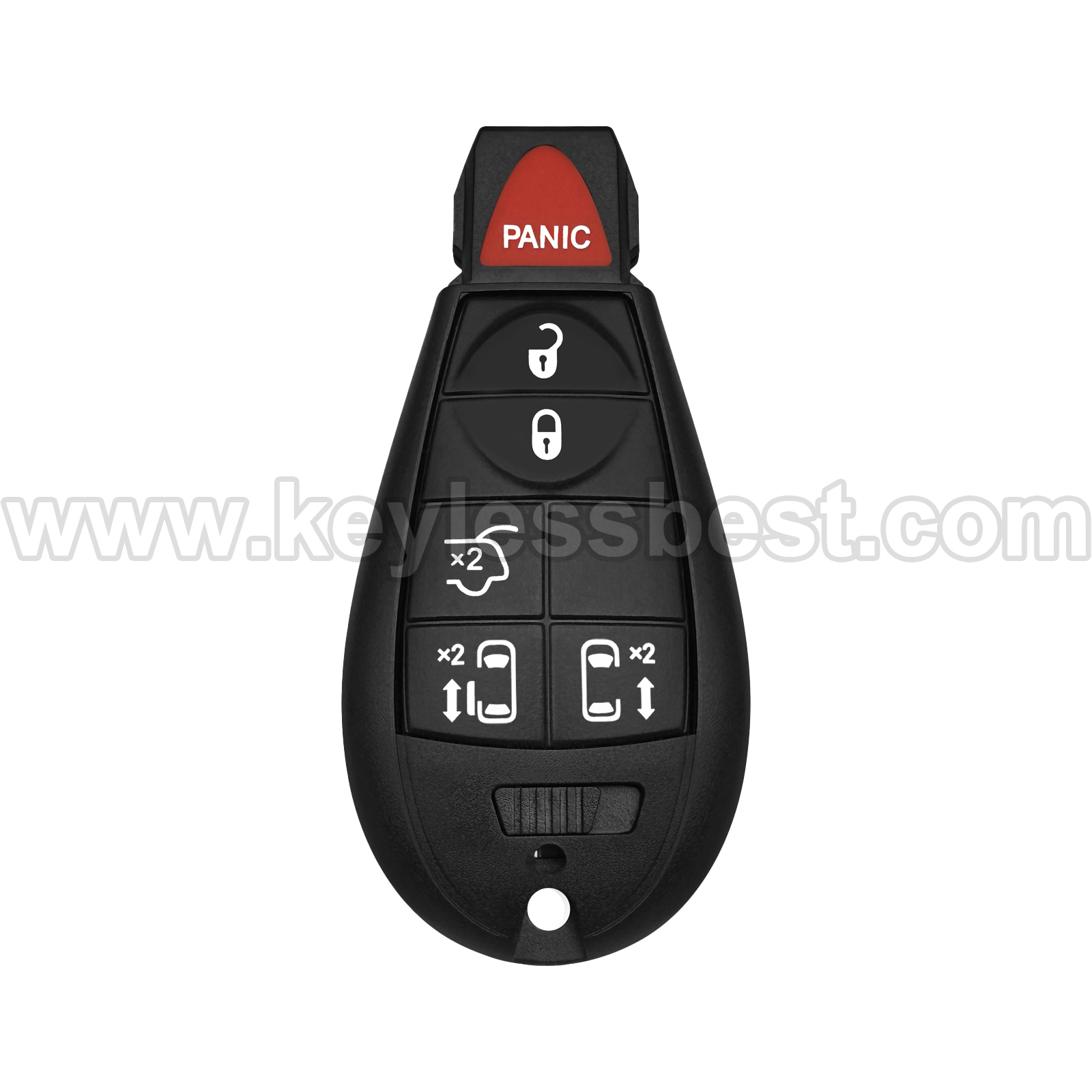 2006-2018 Chrysler Dodge Volkswagen Jeep Town & Country Grand Caravan Routan 300 Town & Country Limited Caravan Challenger Charger Durango Journey Magnum Dakota RAM Grand Cherokee Commander / 6 Buttons Keyless Entry Remote / M3N5WY783X, IYZ-C01C / PN: 56046708AG. / ID 46 CHR