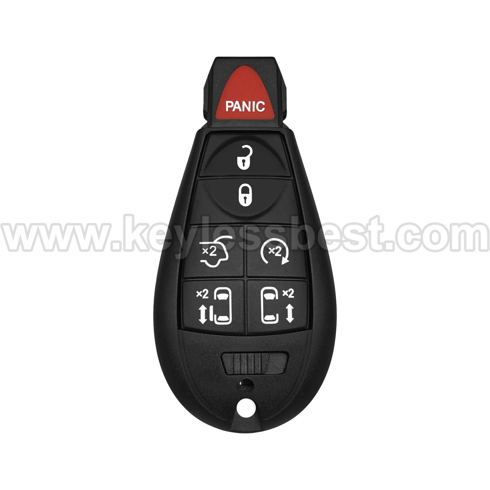 2006-2018 Chrysler Dodge Volkswagen Jeep Town & Country Grand Caravan Routan 300 Town & Country Limited Caravan Challenger Charger Durango Journey / 7 Buttons Keyless Entry Remote / M3N5WY783X, IYZ-C01C / PN:56046708AG. Interchangeable Part Numbers: 05026197AB; 56046708AA; 56046708AB; 68043593AB; 05026197AF; 56046708AC; 68043593AC; 05026197AD; 56046708AD; 05026197AC; 56046708AE; 56046708AF; 68043593AA; 68066873AA; 68079545AA / ID 46 CHR
