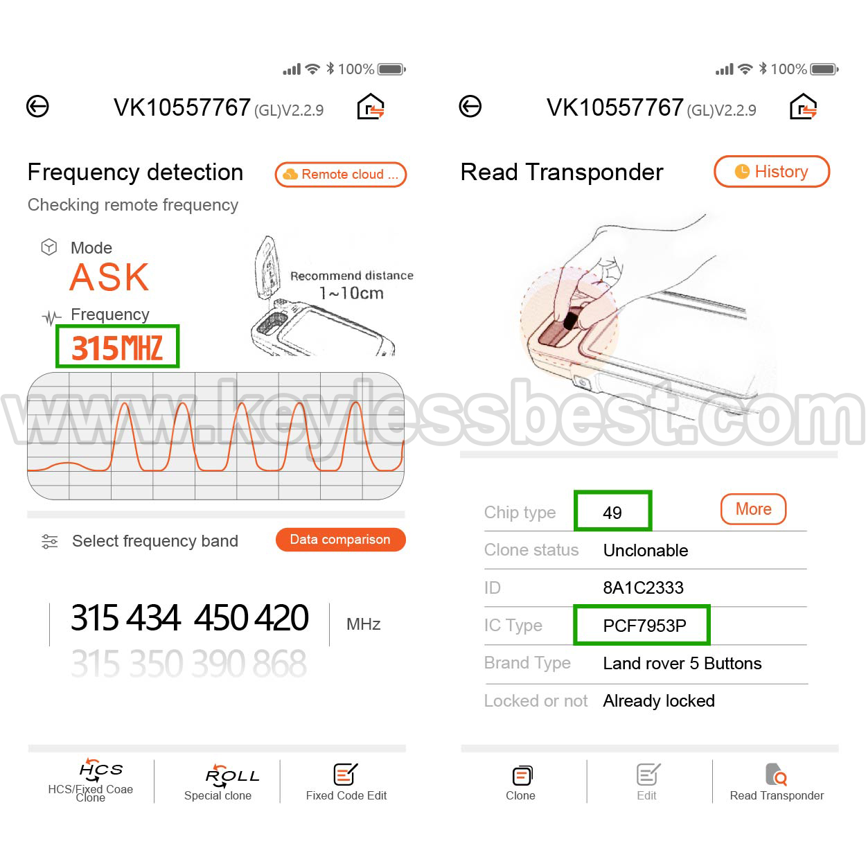 2012-2018 Land Rover LR2 LR4 Discovery / 5 Buttons Keyless Entry Remote / KOBJTF10A / PN: 5E0U40147 - Image 5