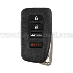 2016-2020 Lexus RX350 RX350L RX450h RX450hL / 4 Buttons Keyless Entry Remote / HYQ14FBB / PN: 89904-0E160, 89904-0E170h, 89904-48C30